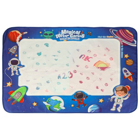 Mata wodna do malowania rysowania wodą mazaki pieczątki szablony wałek 120x90cm kosmos