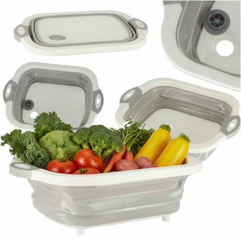 Miska składana silikonowa deska do krojenia ociekacz zlew turystyczna