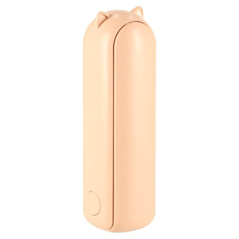 Wiatrak biurkowy wentylator mini ręczny składany wiatraczek przenośny USB różowy