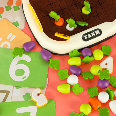 Gra planszowa zręcznościowa marchewkowe pole familijna gra dla dzieci