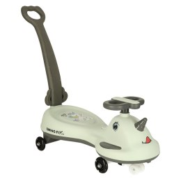 Jeździk grawitacyjny LED Swing FIX S1 skuter z rączką szary max 65kg