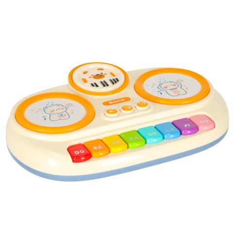 Pianinko organki interaktywne dla dzieci edukacyjne beżowe