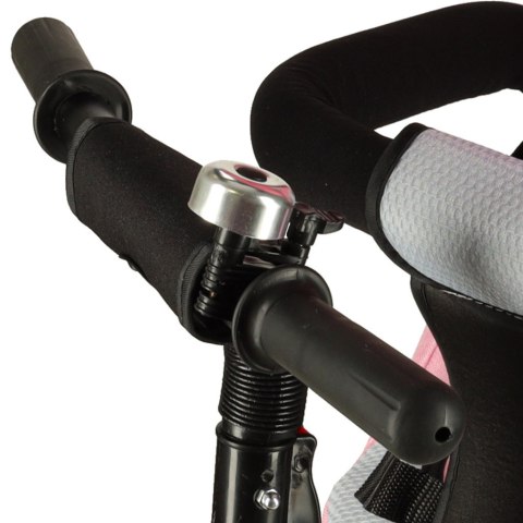 Rowerek trójkołowy Trike Fix V3 rower spacerówka 3w1 obracany 360 wolne koło różowy