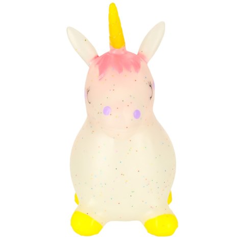 Skoczek dla dzieci do skakania z pompką gumowy jednorożec