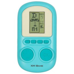 Gra zręcznościowa elektroniczna konsola retro gierka przenośna kieszonkowa niebieska