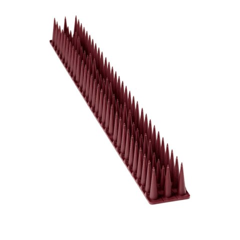 Kolce na gołębie listwa na ptaki odstraszasz plastikowe gęste brązowe 8el. 43 cm