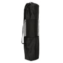 Mata do ćwiczeń jogi gimnastyczna treningowa fitness karimata gruba 1,5cm czarna + pokrowiec