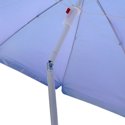 Parasol ogrodowy plażowy regulowany łamany składany UV 150cm niebieski