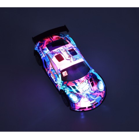 Samochód RC sportowy niebiesko-czerwony