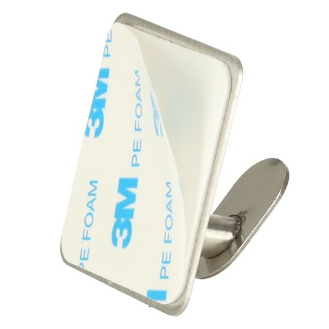 Wieszaki ścienne łazienkowe samoprzylepne srebrne zestaw 4 sztuki POWYSTAWOWE