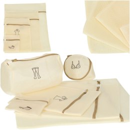 Worek siatka torba do prania bielizny ubrań spodni z zamkiem 6 szt