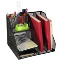 Organizer przybornik na biurko biurkowy duży A4 metalowy 7 komór
