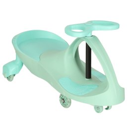 Jeździk grawitacyjny LED Swing Fix S3 świecące koła miętowy