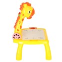 Projektor rzutnik stolik stół do rysowania żyrafa żółta