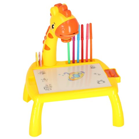 Projektor rzutnik stolik stół do rysowania żyrafa żółta