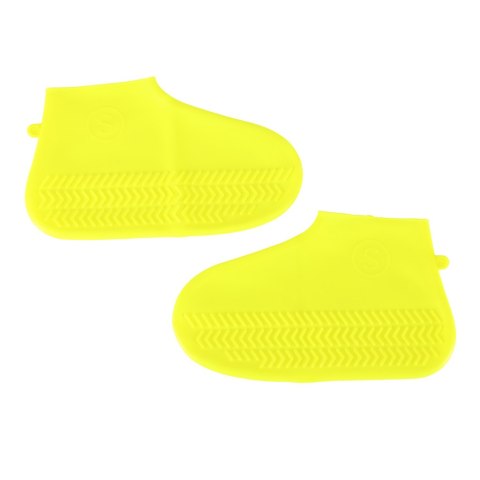 Nakładki przeciwdeszczowe na buty ochraniacze nieprzemakalne przeciwdeszczowe kalosze S żółte roz. 26-34