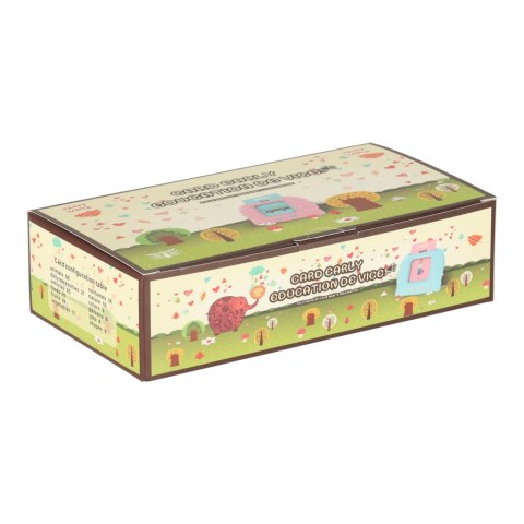 Nauka języka angielskiego czytnik kart do nauki słówek fiszki różowy