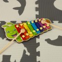 Cymbałki drewniane kolorowe dla dzieci szkolne edukacyjne pałki pałeczki gąsienica