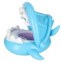 Kółko do pływania koło dmuchane dla niemowląt pontonik dla dzieci z siedziskiem z daszkiem rekin 23kg