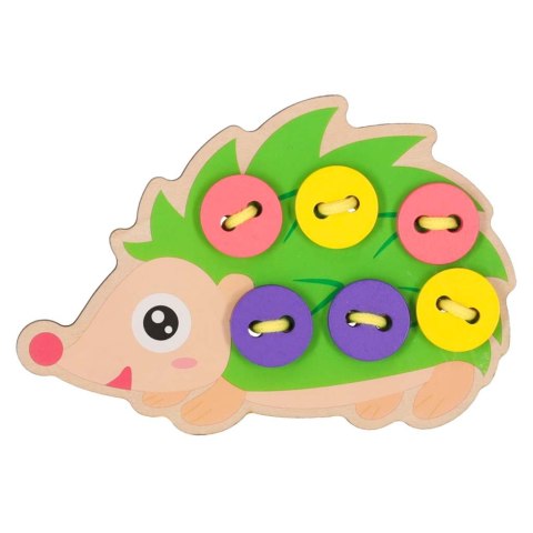 Zestaw edukacyjny do nauki szycia guzików jeż jeżyk