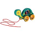 Żółwik do ciągania na sznurku zabawka sensoryczna mobilna grzechotka