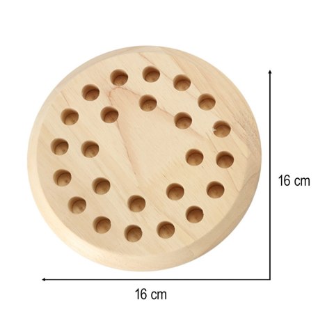 Gra logiczna pamięciowa memory chińczyk dopasuj kolory drewniana