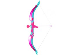 Łuk ze strzałami i tarczą zestaw strzelecki różowy