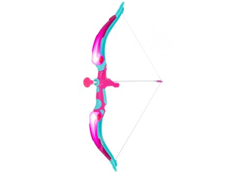 Łuk ze strzałami i tarczą zestaw strzelecki różowy