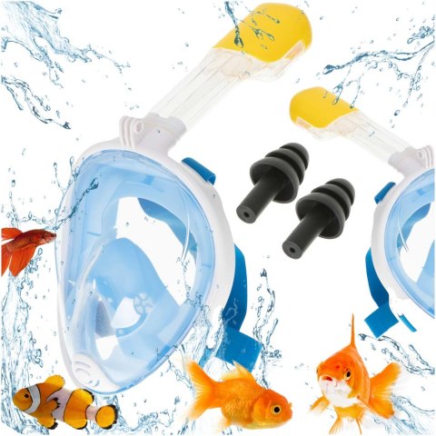 Maska do snurkowania pełna składana S/M niebieska