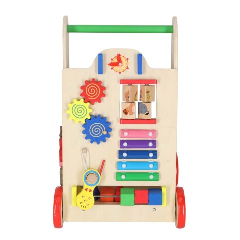 Pchacz dla dziecka chodzik drewniany kostka edukacyjna 6w1