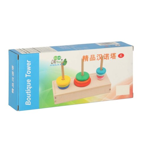 Piramida drewniana z podstawą wieża sorter