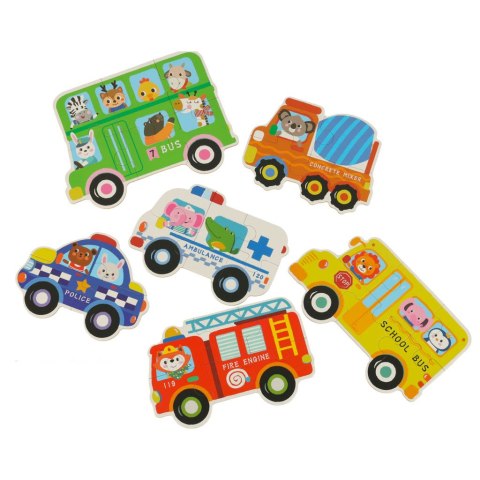 Puzzle w puszce pojazdy 30 puzzli