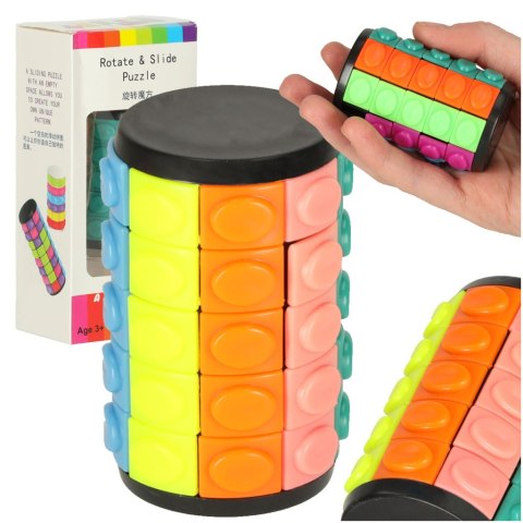 Układanka logiczna łamigłówka walec obrotowy 5 rzędów