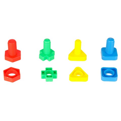 Klocki konstrukcyjne edukacyjne śruby montessori 30 elementów