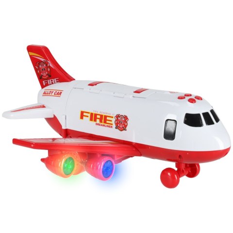 Transporter samolot + 3 auta straż pożarna