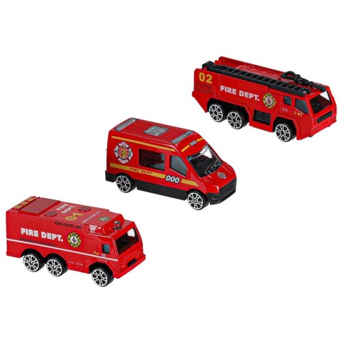 Transporter samolot + 3 auta straż pożarna