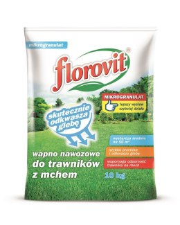 Wapno Mikrogranulat Do Trawników Z Mchem 10kg Florovit