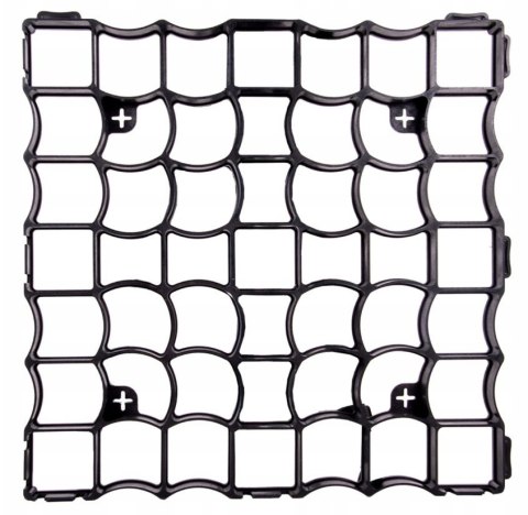 Kratka trawnikowa czarna 500mm x 500mm h 30mm/260/