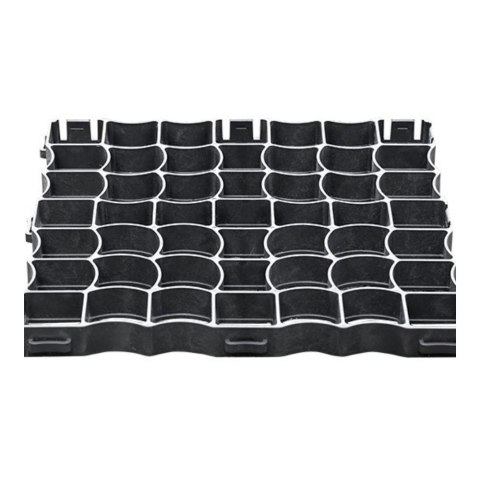 Kratka trawnikowa czarna 500mm x 500mm h 40mm/260/