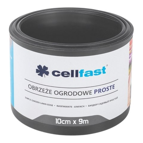 Obrzeże t. płaskie CELL 10cm/dł.9m grafit (30-241)