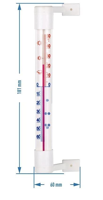 Termometr zewnętrzny biały (022202)