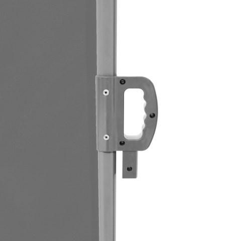 Markiza narożna boczna tarasowa LUARO parawan zwijany 181 x 620 cm szary