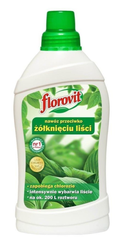 Nawóz Przeciw Żółknięciu Liści 1L Florovit