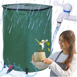 Pojemnik LUARO zbiornik na deszczówkę z kranem beczka na wodę deszczową składana 500 litrów