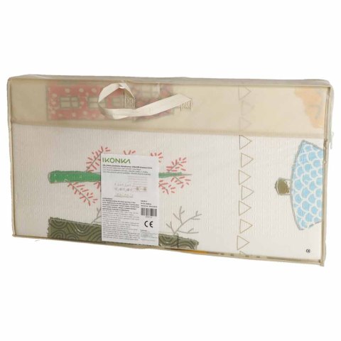 Mata edukacyjna piankowa dwustronna składana 150x200cm drzewa misie