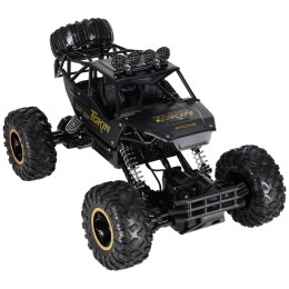 Samochód zdalnie sterowany na pilota RC Rock Crawler 1:12 4WD METAL czarny