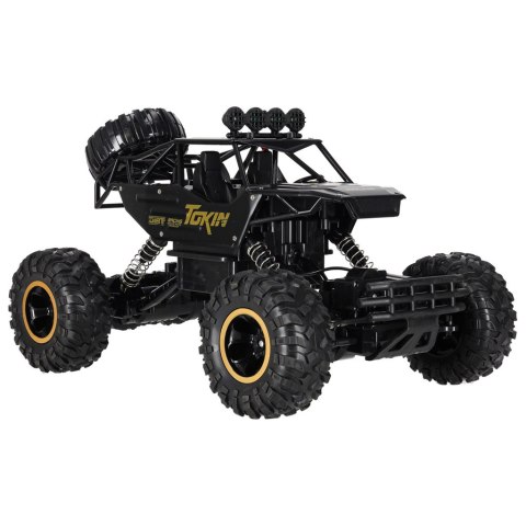 Samochód zdalnie sterowany na pilota RC Rock Crawler 1:12 4WD METAL czarny