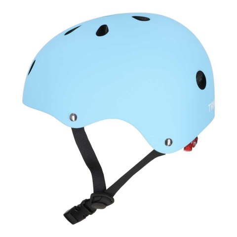 Kask rowerowy dla dziecka Trike Fix dziecięcy regulowany LED M 55-58cm niebieski