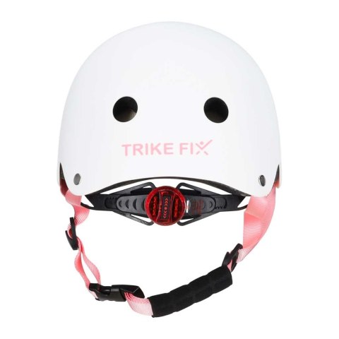 Kask rowerowy dla dziecka Trike Fix dziecięcy regulowany LED S 48-54cm biały