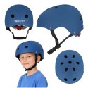 Kask rowerowy dla dziecka Trike Fix dziecięcy regulowany LED S 48-54cm granatowy
